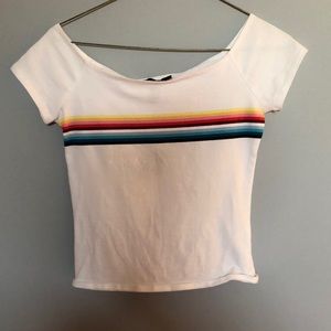 Off the shoulder crop top